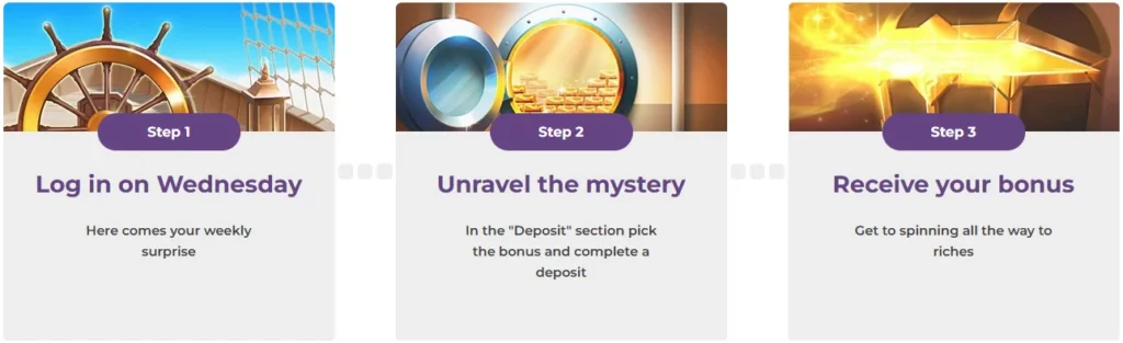 Tsars Casino Wednesday Mystery Bonus
