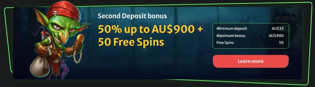 HellSpin Casino Second Deposit Bonus
