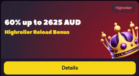 Zoome Casino Highroller Reload Bonus