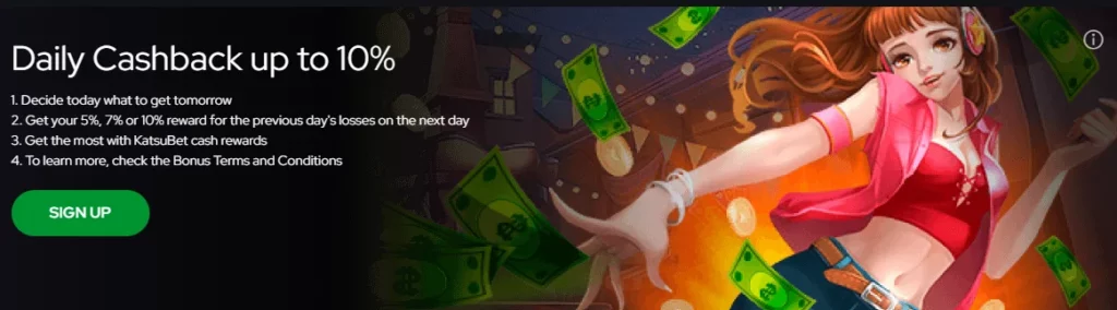Katsubet Casino Daily Cashback