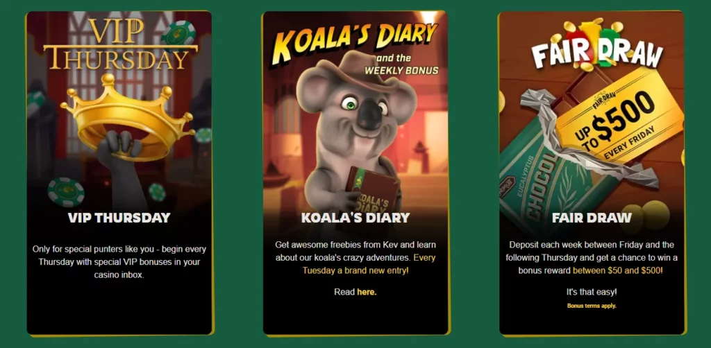 Fair Go Casino Regular Bonuses