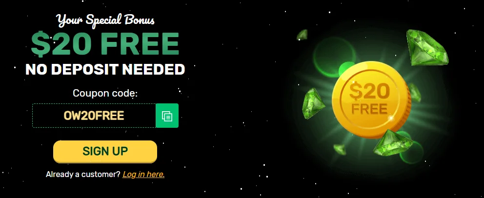 Ozwin Casino 20 Free No Deposit