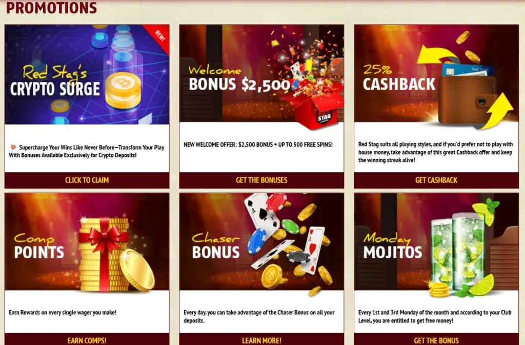 Red Stag Casino Promotions