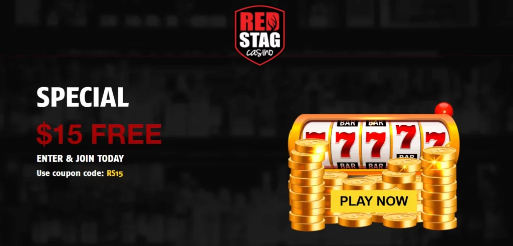 Red Stag Casino 15$ Free Bonus