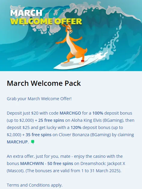 Ripper Casino Welcome Pack