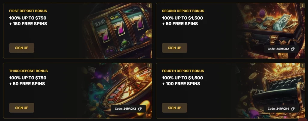 24Casino Welcome Package