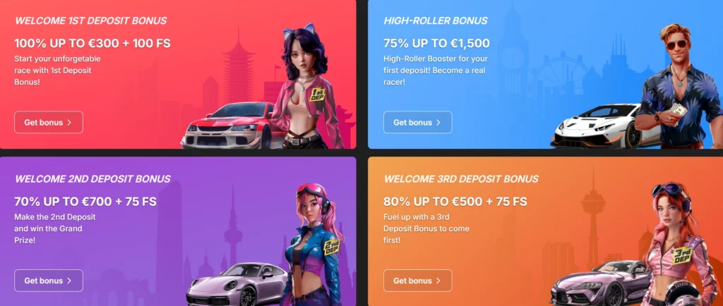 Need for Spin Casino Welcome Package
