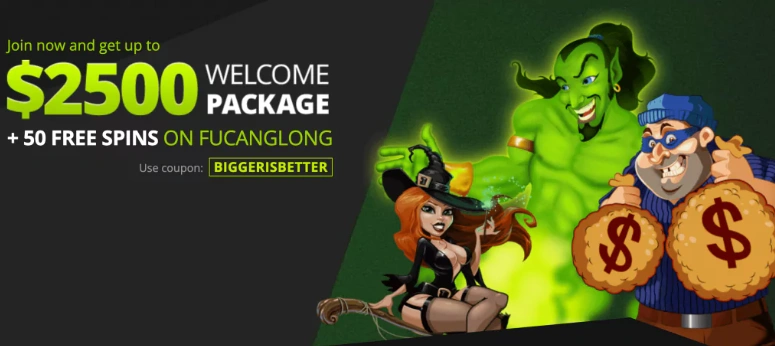 Raging Bull Casino Welcome Package