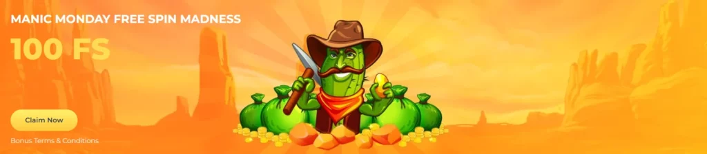 Lucky Start Casino Manic Monday Free Spin Madness