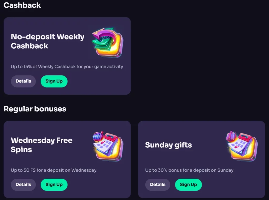 Winspirit Casino Other Promotions