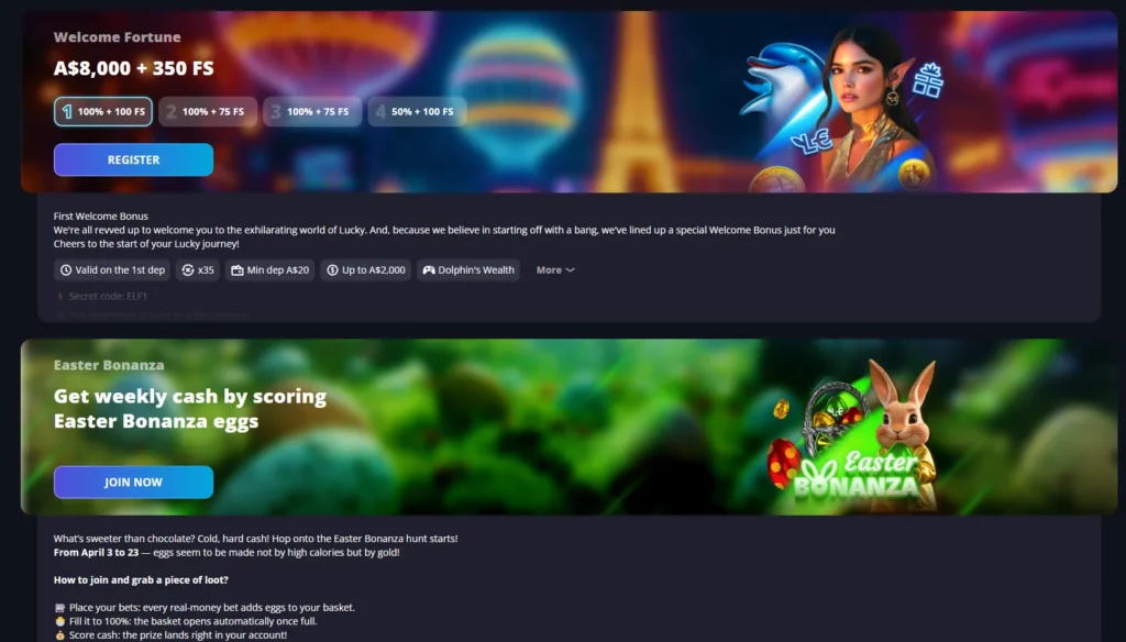 Lucky Elf Casino Promotions